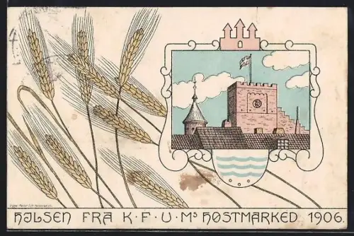 AK Kopenhagen, K. F. U. Ms Hostmarked 1906