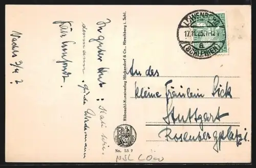 Künstler-AK Löwenberg i. Schles., Stadtmauer mit kath. Kirche