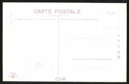 AK Dairen Port, The Grand Bronze Statue of General Oshima in the Square