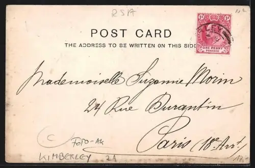 Foto-AK Kimberley, Watts & Compy, Street View