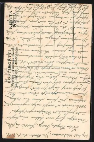 AK Valok, Talon pääty ja piha Itä-Karjalasta