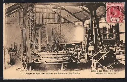 AK Port Louis, Forges et Fonderies Tardieu rue Bourbon