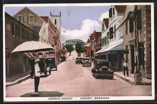 AK Nassau, George Street with Cars