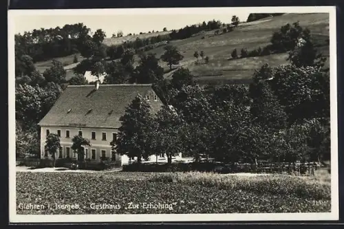 AK Giehren i. Isergeb., Gasthaus Zur Erholung