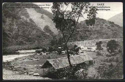 AK Sake, Duitsch Oost Afrika - Belgische Bezetting, De Inrichtingen Belgisch Congo