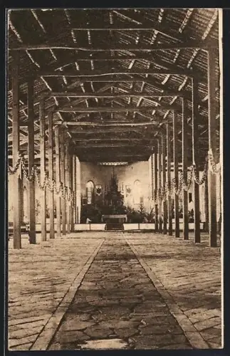 AK Muyaga, Église provisoire. Missionnaires d`Afrique