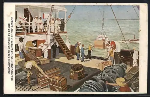 AK Grand-Bassam, Compagnie Belge maritime du Congo, Débarquement de Passagers