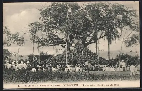 AK Kisantu, Août, La Messe à la Grotte