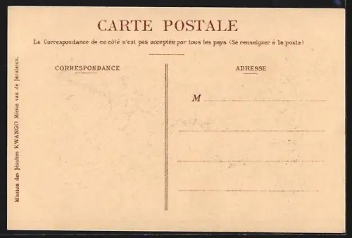 AK Congo, Pont de lianes sur la Lukunga