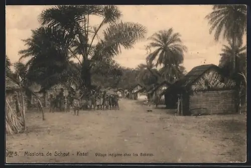 AK Kasai, Village indigène chez les Baketes