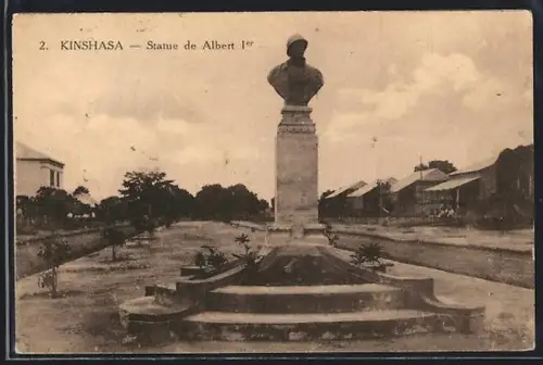 AK Kinshasa, Statue de Albert 1er