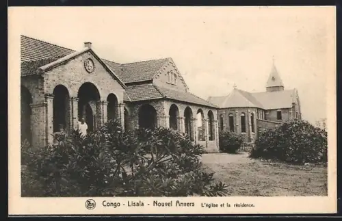 AK Lisala /Nouvel Anvers, L`église et la résidence