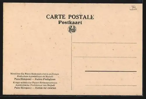 AK Paza, Huttes d`indigènes