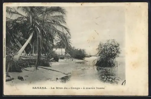 AK Banana, La Rive du Congo à marée basse