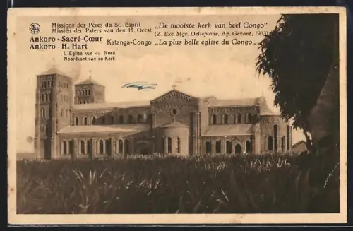 AK Ankoro, Sacré-Coeur, l`eglise vue du Nord
