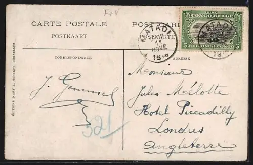 AK Congo, Village et danses indigènes