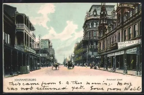 AK Johannesburg, Pritchard Street with Shops