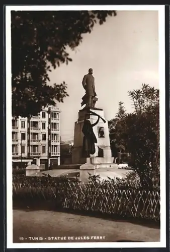 AK Tunis, Statue de Jules Ferry