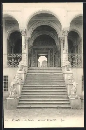 AK Tunis, Le Bardo, Escalier des Lions