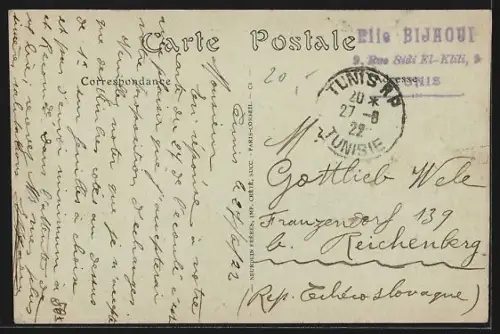 AK Tunis, Blick zur Sidi-Mahrez Moschee