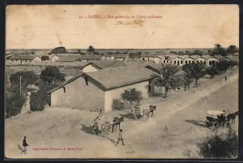 AK Gabès, Vue générale du Camp militaire