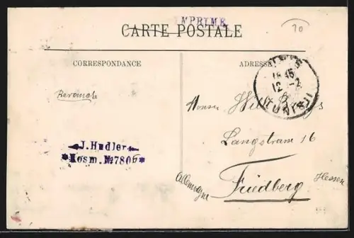 AK Tunis, Le Jardin, Avenue de Paris