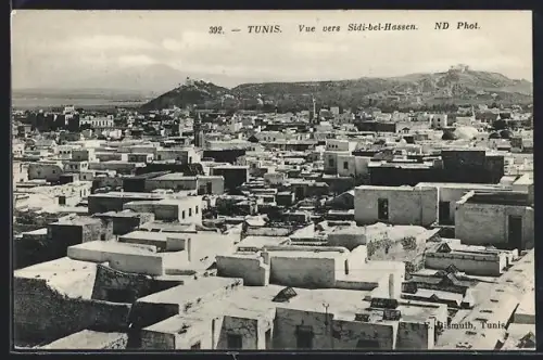 AK Tunis, Vue vers Sidi-bel-Hassen
