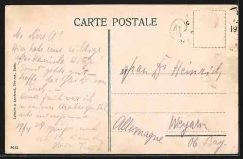 AK Tunis, Le Muezzin appelant les fidèles à la prière