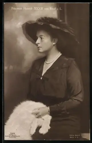 AK Portrait Prinzessin Heinrich XXXIII von Reuss