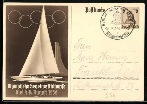 AK Kiel, Olympische Segelwettkämpfe, August 1936 15+10
