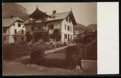 Foto-AK Jenbach, Pension Villa Biechl