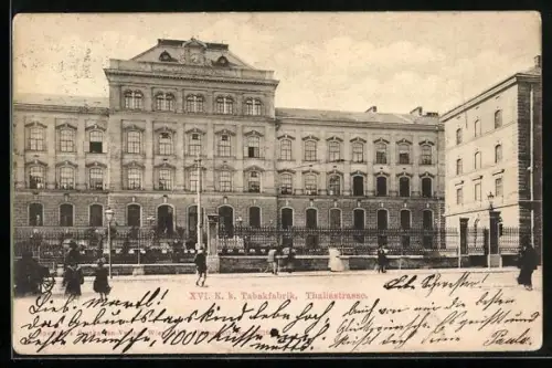 AK Wien, K. k. Tabakfabrik in der Thaliastrasse