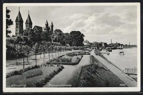 AK Wesseling, Rheinpromenade