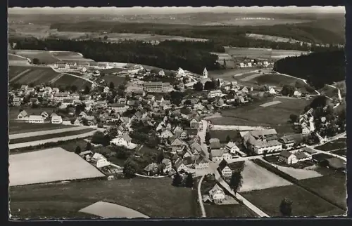 AK Lützenhardt b. Freudenstadt, Blick auf den Ort aus der Vogelschau
