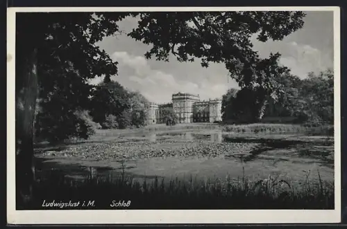 AK Ludwigslust i. M., Blick zum Schloss