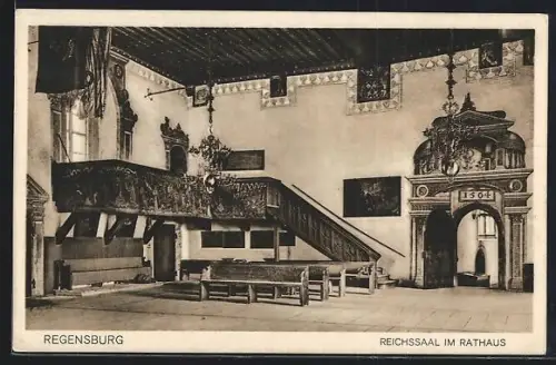 AK Regensburg, Reichssaal im Rathaus