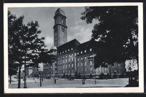 AK Berlin-Spandau, Partie am Rathaus