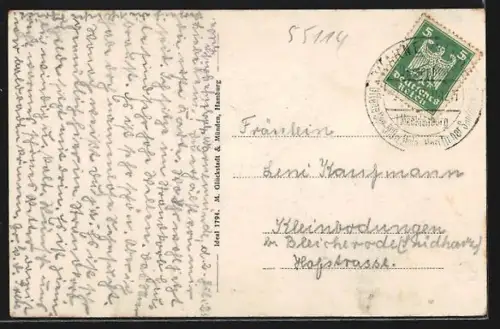 AK Warnemünde, Personen auf der Seebrücke