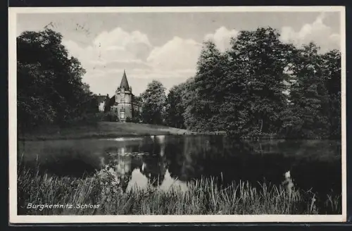 AK Burgkemnitz /Dübener Heide, Blick zum Schloss