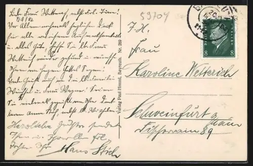 AK Bayreuth, Röhrensee mit Restaurant