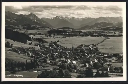 AK Burgberg / Allgäu, Blick gegen Allgäuer Alpen