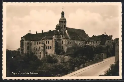 AK Dippoldiswalde, Partie am Schloss
