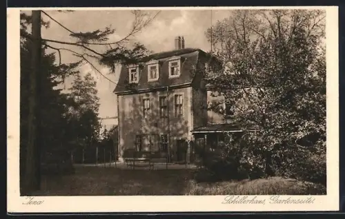 AK Jena, Schillerhaus, Gartenseite