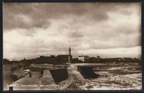 AK Warnemünde, Am Leuchtturm