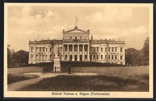 AK Putbus a. Rügen, Schloss, Vorderseite