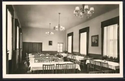 AK Neu-Fahrland, Sanatorium Heinrich Heine, Speisesaal