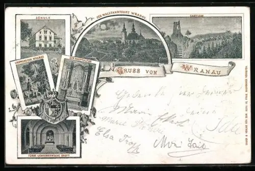 AK Wranau, Schule, Babylom, Wallfahrtskirche