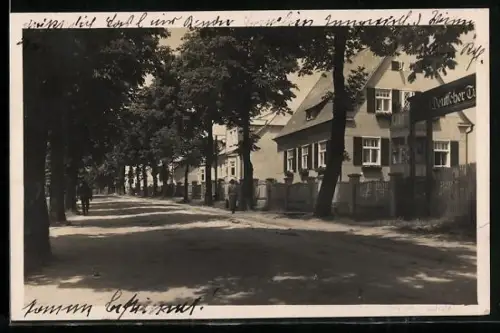 AK Landskron, Am Fiebig, Strassenpartie mit Villen