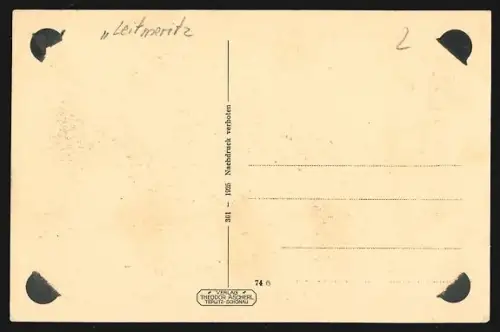 AK Leitmeritz a. Elbe, Panorama mit Kirche