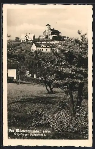 AK Teplitz-Schönau /Erzgebirge, Gasthaus Mückentürmchen